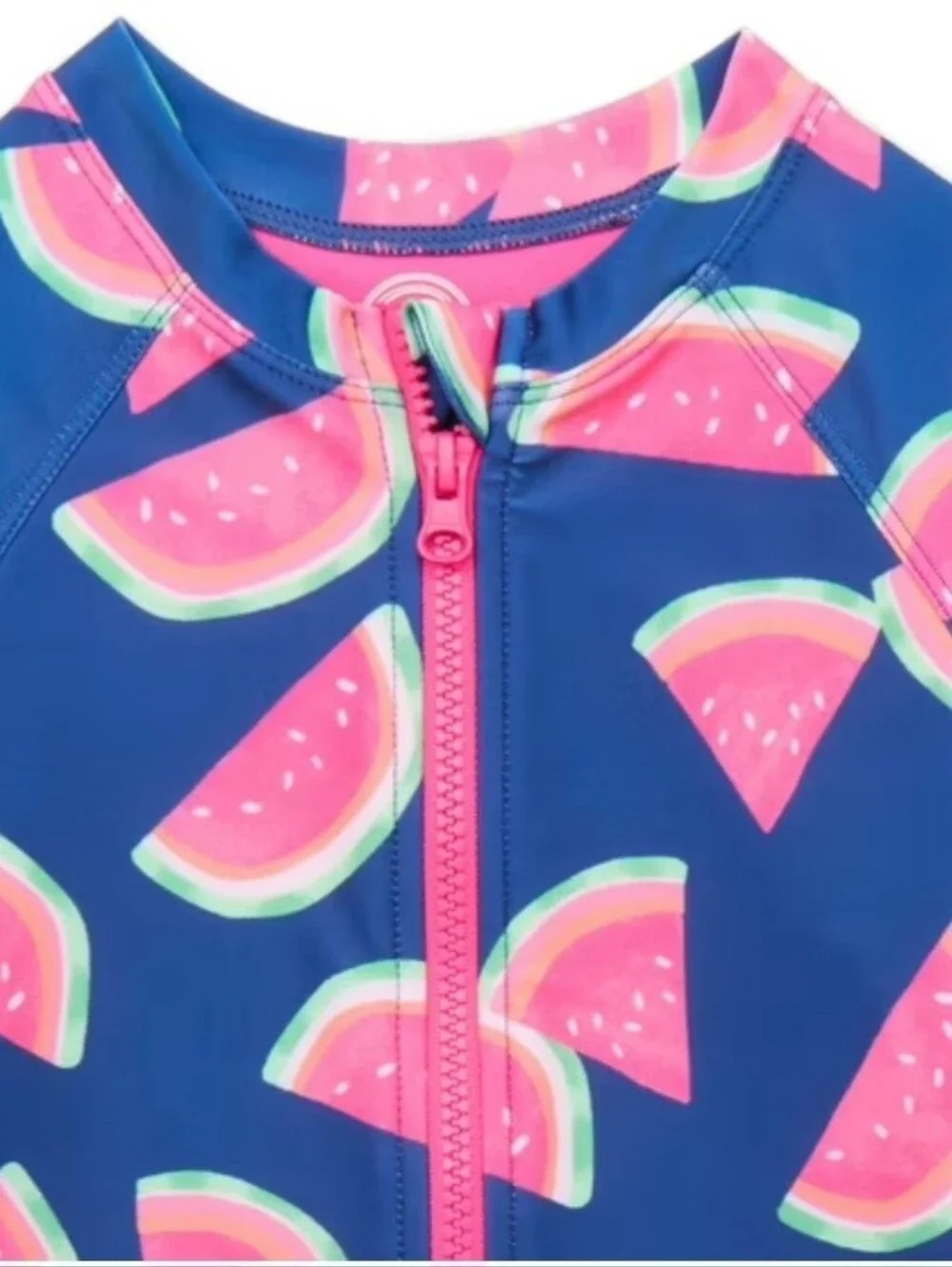 One-Piece Zip Up Swimsuit Watermelon Print Kids/Girls Sizes Available NWOT